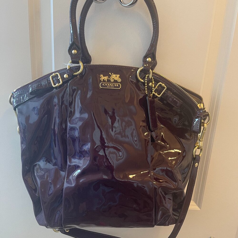 Coach Madison Lindsey Patent Leather